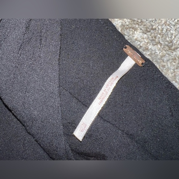 Free People One Shoulder Carmen Crop Top Black Size XS - Picture 7 of 9